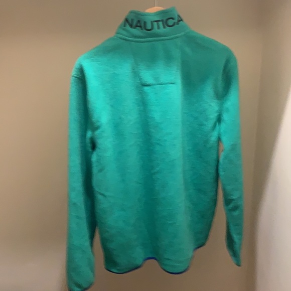 Green Nautica Pullover Zip Sweater - Picture 3 of 6